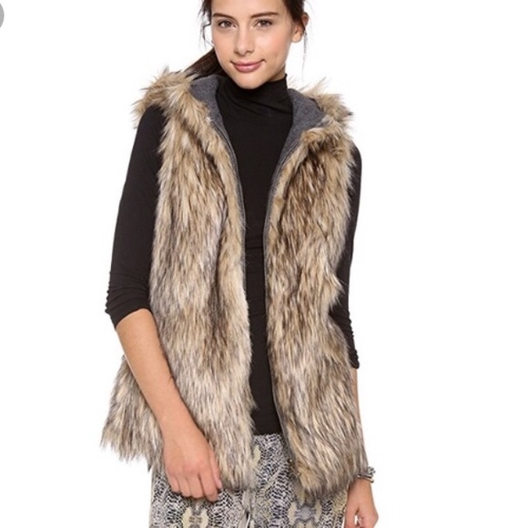 Hopi Reversible Faux Fur Vest by 6 Shore Road - Picture 1 of 8